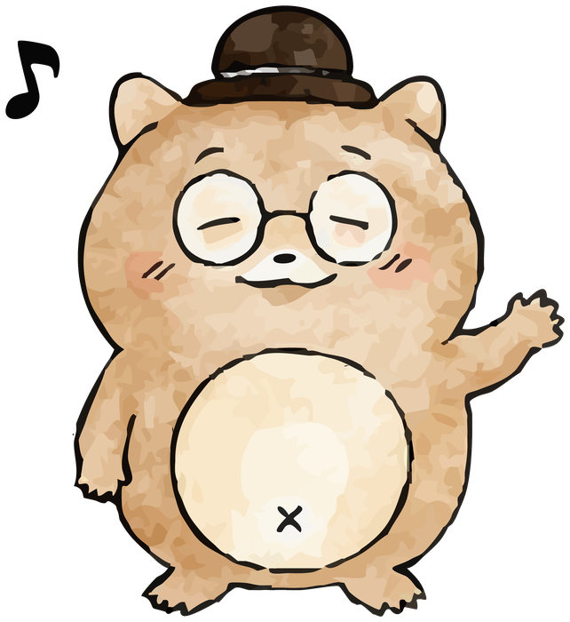 歌うマスコットキャラクター